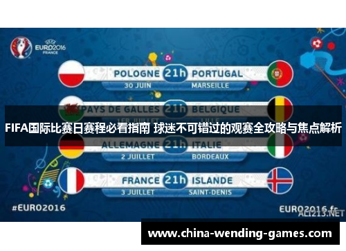 FIFA国际比赛日赛程必看指南 球迷不可错过的观赛全攻略与焦点解析