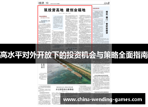 高水平对外开放下的投资机会与策略全面指南